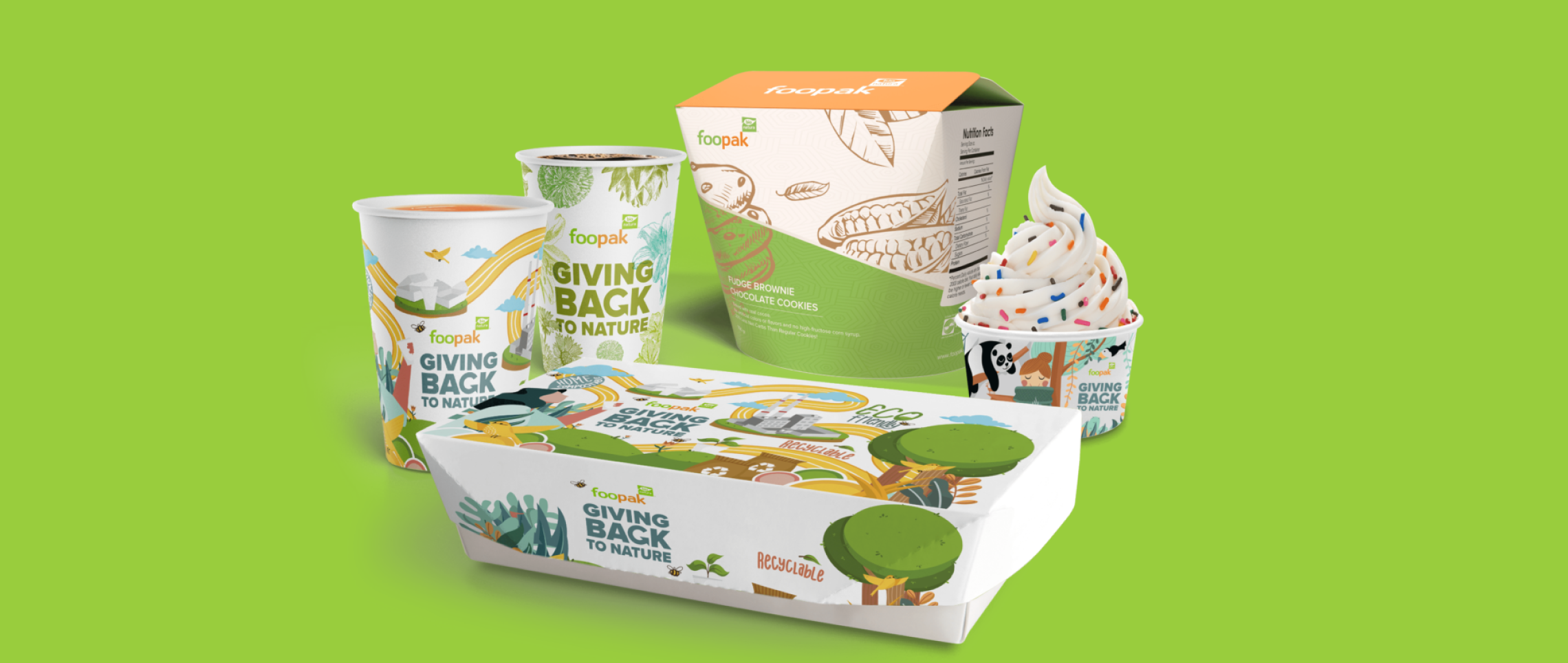 Foopak biodegradable packaging social media campaign by dbrandcom